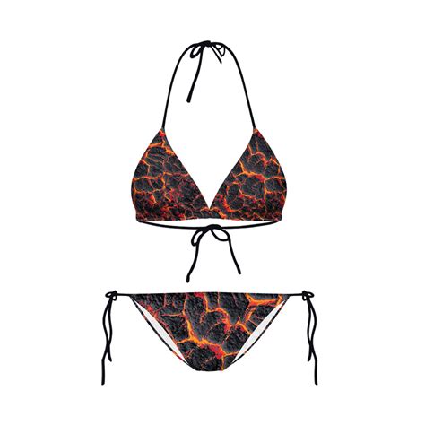 Gyujnb Womens Triangle Bikini Sets High Cut Tie Side Piece Bathing