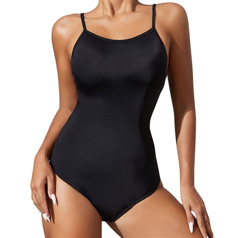 MSJUHEG Womens One Piece Swimsuits High Waisted Bikini Sets For Women High Cut Swimsuit Push Up