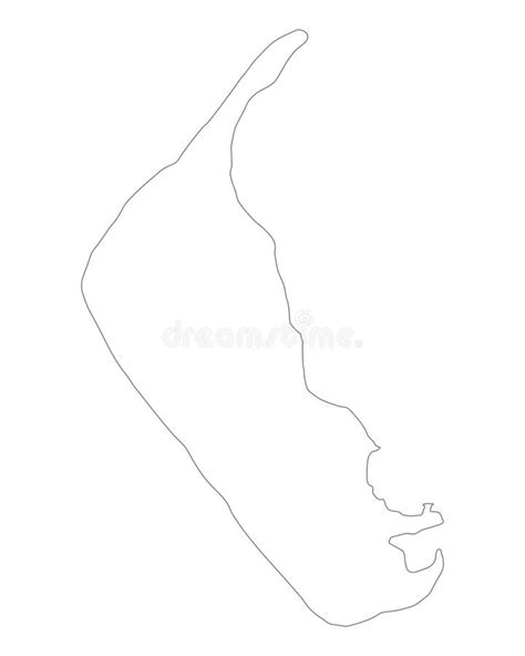 Map of Amrum stock vector. Illustration of vector, geography - 94446279