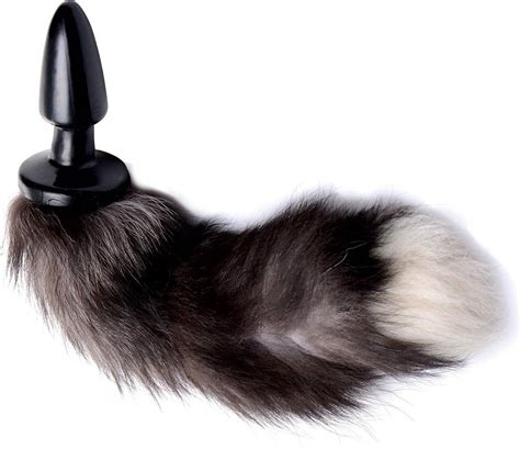 Tailz Grey Fox Tail Anal Plug Sort Se Priser Nu