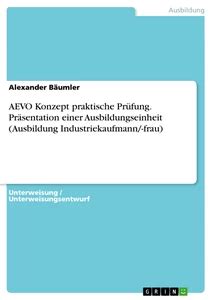 aevo praktische pruefung vorlage  seiten aevo handlungsfelder
