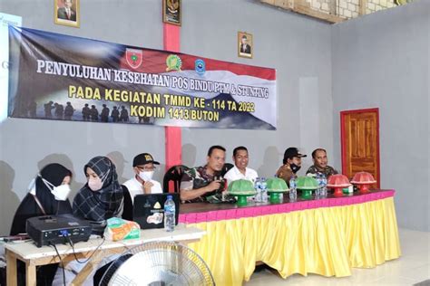 Dandim Buton Berharap Penyuluhan Stunting Bermanfaat Bagi Masyarakat