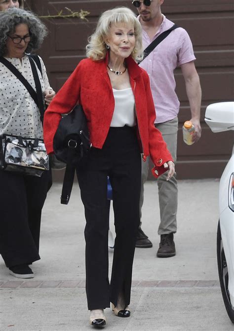 Barbara Eden in a Cherry Red Blazer in Los Angeles 05-23-2024 • CelebMafia
