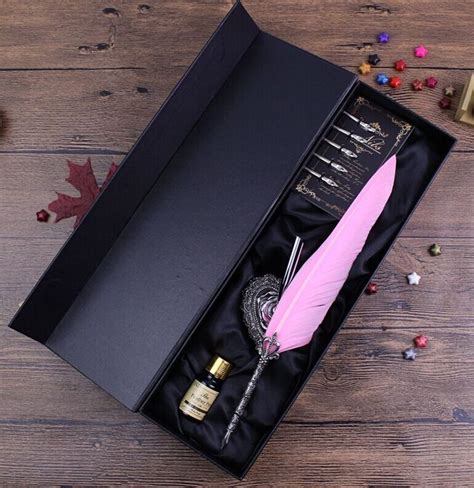 Античный ручной работы перо ручки с держателем написание гусиное перо ...