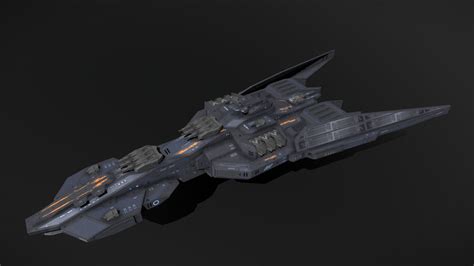 Scifi Destroyer Angelwing Buy Royalty Free D Model By Msgdi Ab