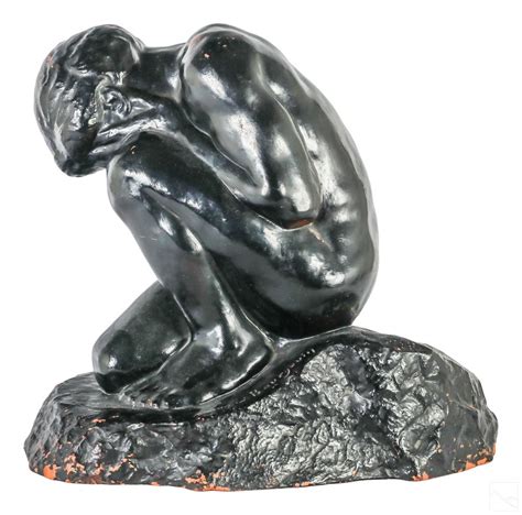 Bid Now Eugene Bourgoin 1880 1924 Nude Art Pottery Statue October 3 0122 12 00 PM EDT