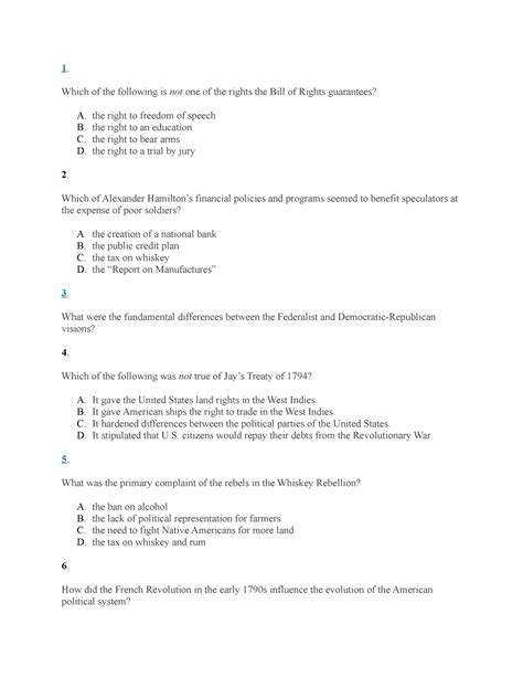 Us History Chapter 8 Review Questions 1 Which Of The Following Is