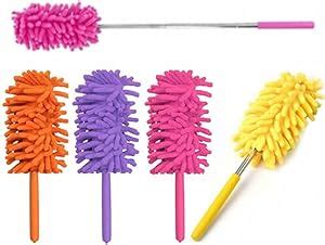 Telescopic Extendable Feather Duster Magic Microfibre Cleaning Washable