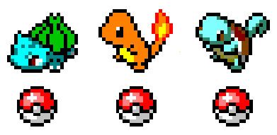 Pixel Art: Kanto Starters. by Ascend-From-Darkness on DeviantArt