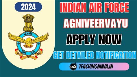 Indian Air Force Recruitment 2024 Agniveervayu Musician Apply Online