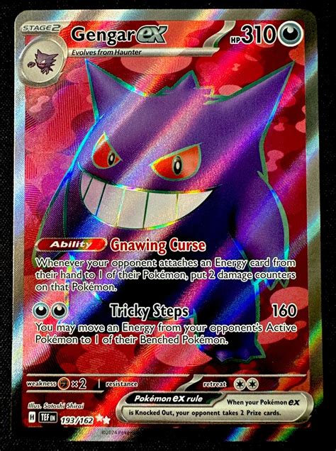 Gengar EX FULL ART NM Near Mint Temporal Forces Pokemon Card 193 162 EBay