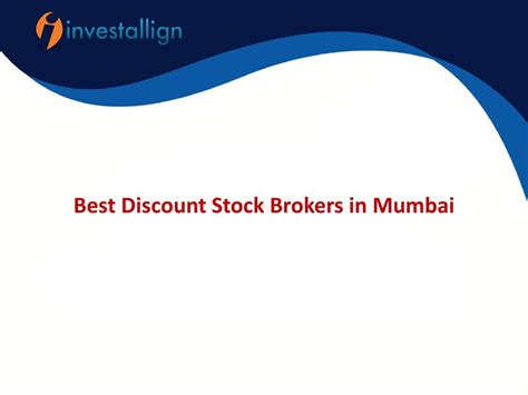 PPT - Best Discount Stock Brokers in Mumbai PowerPoint Presentation