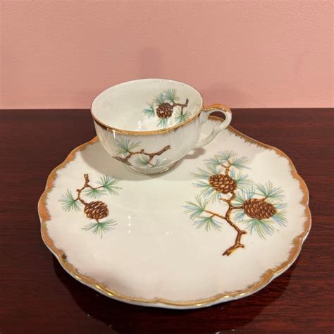 Norcrest Dining Vintage Norcrest Pine Cone Porcelain China Set