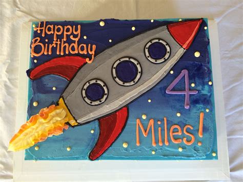 Custom Cakes From Sketch To Masterpiece Series 4 Rocket Ship Birthday