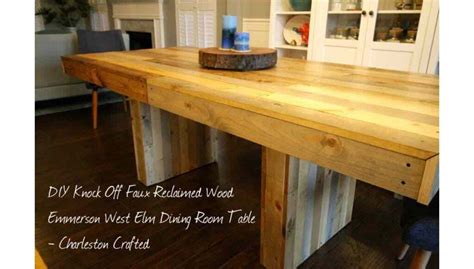 Rustic Dining Table Free Woodworking