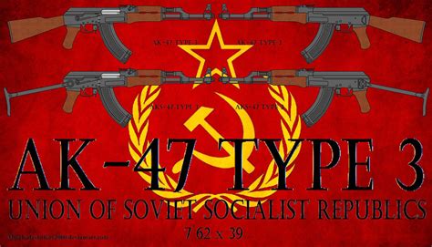 Soviet AK-47 Type 3 assault rifles by MikeKalashnikov3000 on DeviantArt