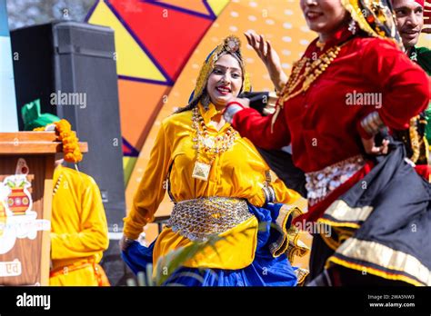 Group of beautiful female artists from haryana while performing the ...