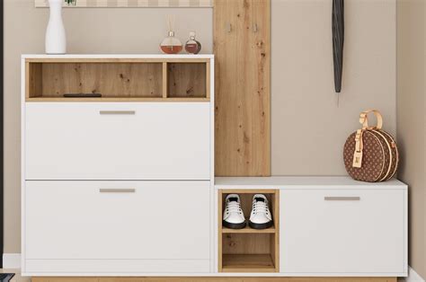 ᐉ Прихожая Світ меблів Хайди ДСП 1770х320х1950 мм Нимфея альба/Дуб ...