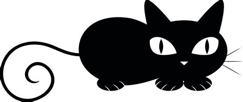 gato preto deitado ilustracao vetor em fundo branco  vetor