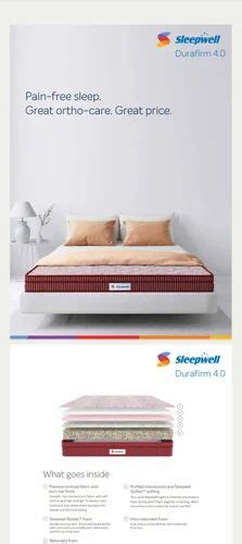 Thickness 5 Inches Size Single Sleepwell Durafirm 4 0 Mattress At