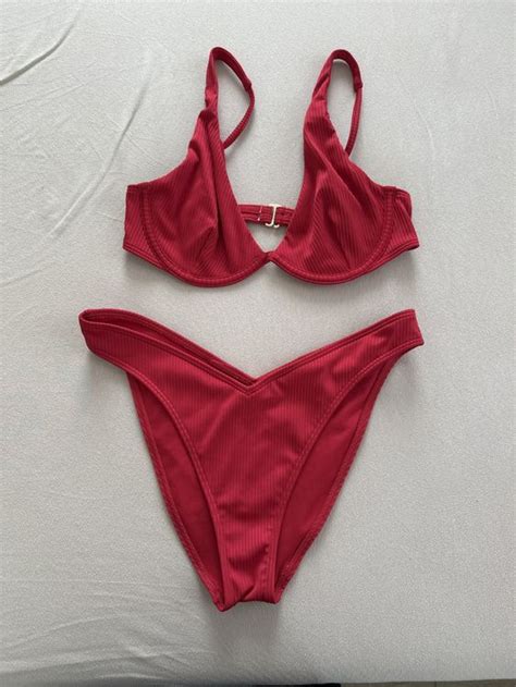 Roter Bikini Hollister Ungetragen Kaufen Auf Ricardo