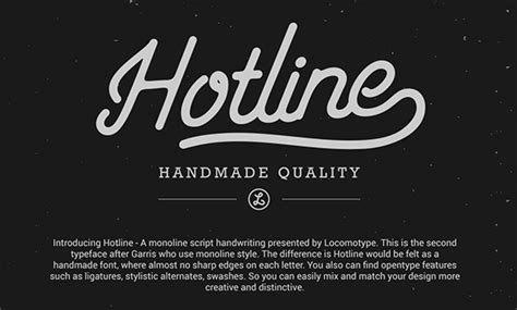 Hotline Monoline Script On Behance