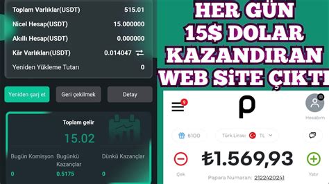 15 USDT KAZANDIRAN WEB SİTE ÇIKTI internetten para kazanma dolar