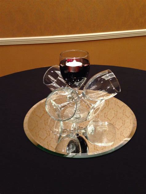 Wine Glass Centerpiece Wine Glass Centerpieces Elegant Centerpieces Centerpieces With Wine