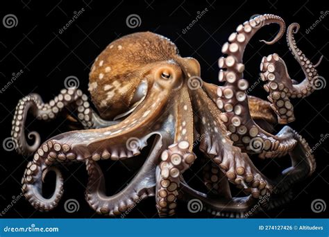 Octopus Kraken Unleashing Its Arsenal Of Tentacles Wrapping And