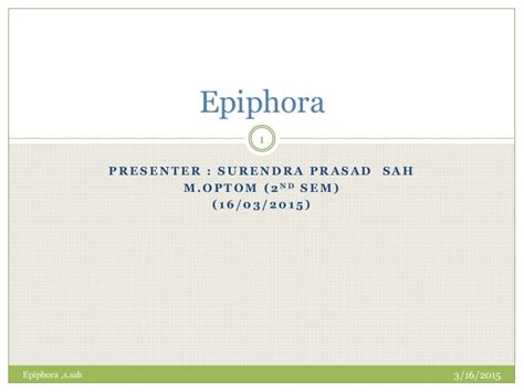Epiphora