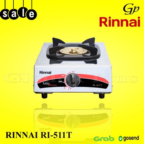 Jual Rinnai RI 511T Kompor Gas 1 Tungku Ri511t Ri511 Rinai Api Turbo