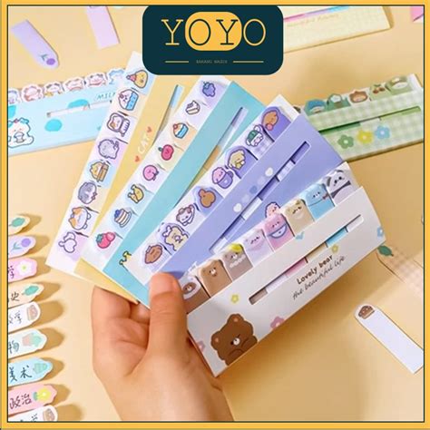 jual sticky notes karakter  tempelan kertas catatan  lembar