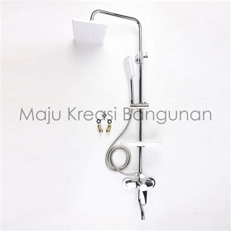 Shower Column Tiang Set Kran Mixer Panas Dingin Hot Cold SKL Keran Air Kamar Mandi Hand Model
