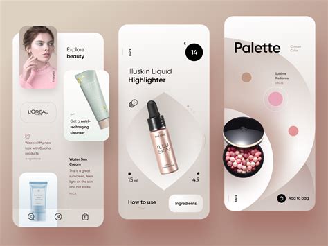 Beauty Store Beauty App Mobile Design Inspiration Makeup App