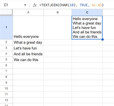 How To Google Sheets Concatenate Cells With Line Break