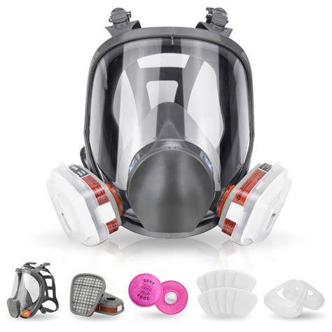 Reusable Respirator Full Face Gas Cover Organic Vapor Mask And Anti Fog