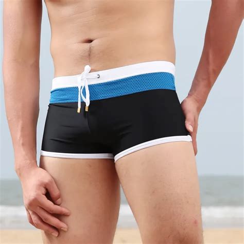 Sexy Men Swimsuit Swimming Trunks Low Rise Men S Swimwear Brief Bikini Gay Mens Swimming Surf