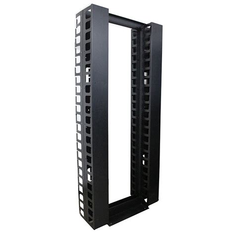 42u Open Rack With Vertical Cable Management Network Cabinet And