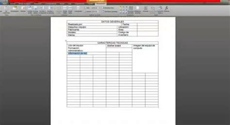 Video Tutorial De Como Realizar Una Ficha Tecnica En Microsoft Word Erofound