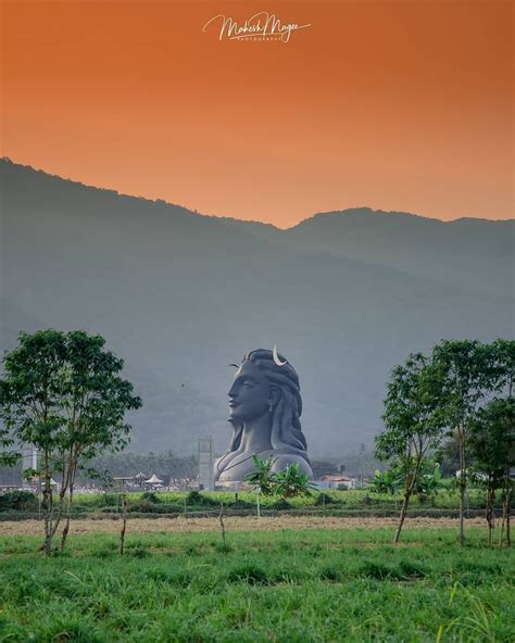 Adiyogi Shiva Statue Coimbatore Tamil Nadu Shiva Lordshiva