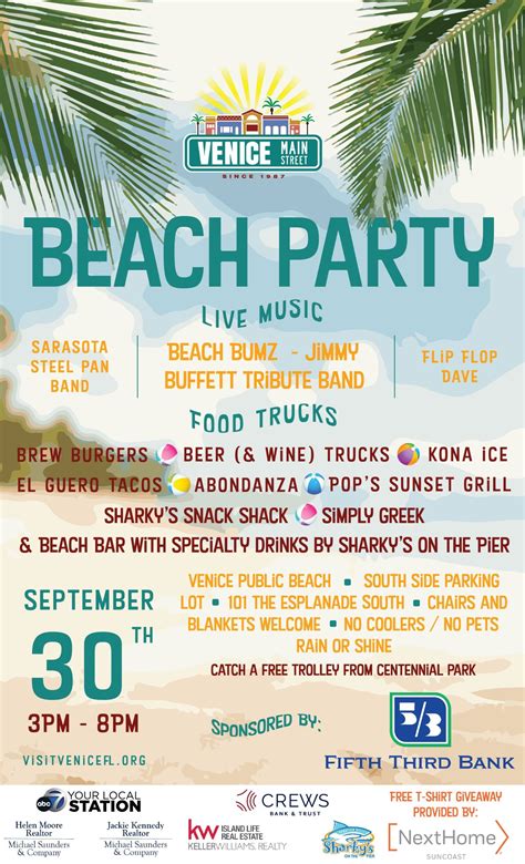 Venice Beach Party 2023 - Visit Venice FL