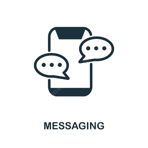 monochrome simple messaging icon  templates web design