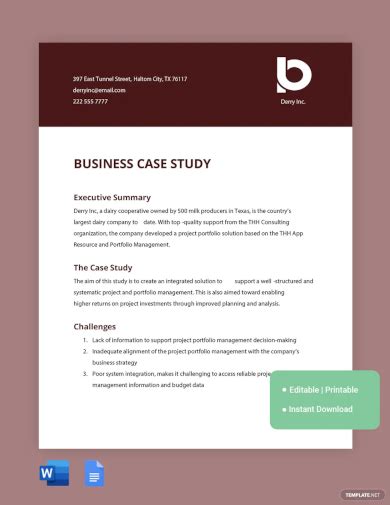 Business Case Study 14 Examples How To Conduct Format Pdf