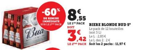 Promo Bi Re Blonde Bud Chez Hyper U Icatalogue Fr