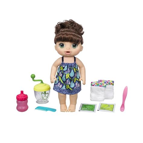 Boneca Hasbro Baby Alive Papinha Divertida Morena