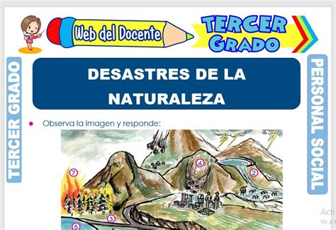 Desastres De La Naturaleza Para Tercer Grado De Primaria