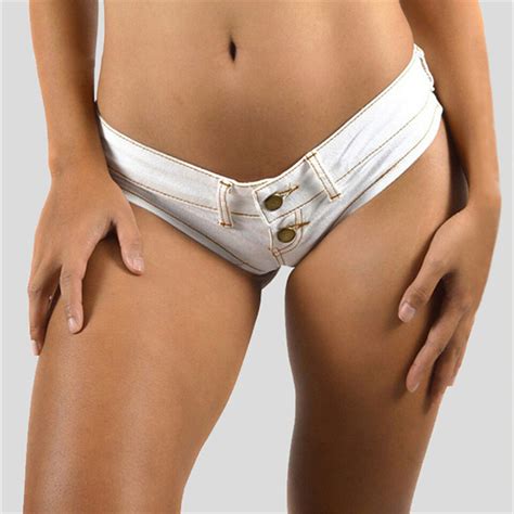 Us Women Low Rise Jeans Shorts High Cut Denim Hot Pants Booty Shorts
