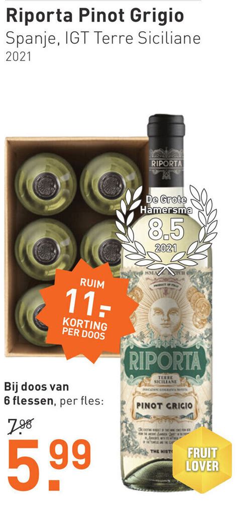 Riporta Pinot Grigio Aanbieding Bij Gall Gall