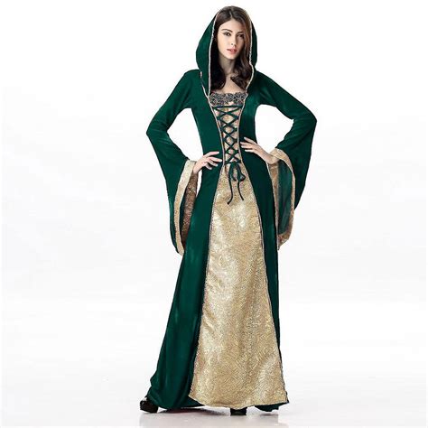 Green Medieval Princess Dresses