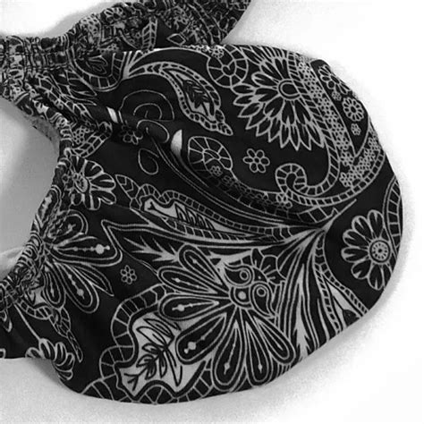 Bikini Con Cord N Para Hombre Bragas A La Moda Bolsa Contorneada Estampado De Cachemir